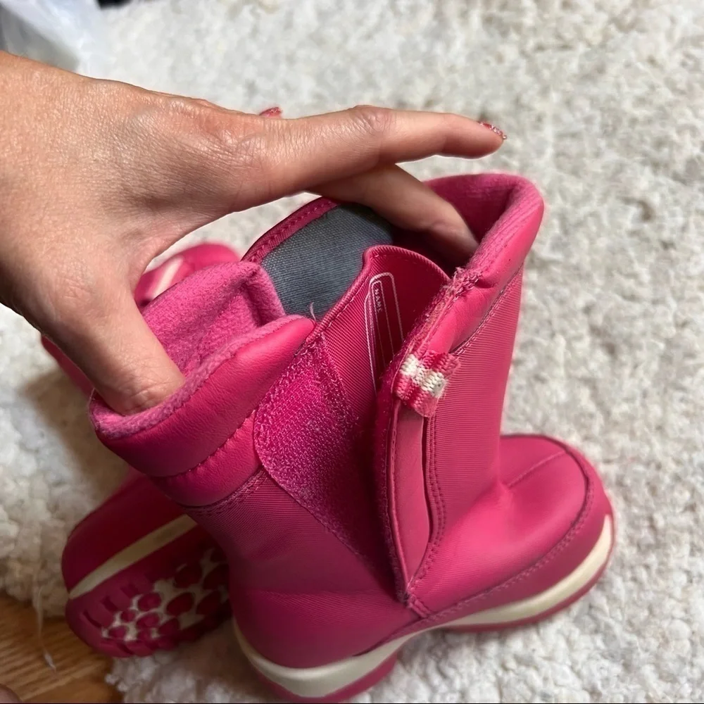 Lands' End Kids Pink Winter Boots Size 6M